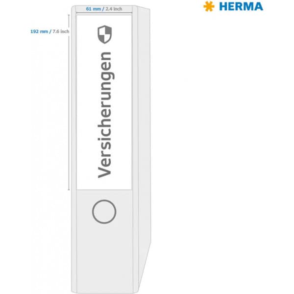 Herma Special 8621 -arkivetiketter, 4-delad 192 x 61 mm