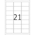 Miniatyrbild 2 av 3: TopStick 8699 -tryckstickers, 21-delad, 63,5 x 38,1 mm