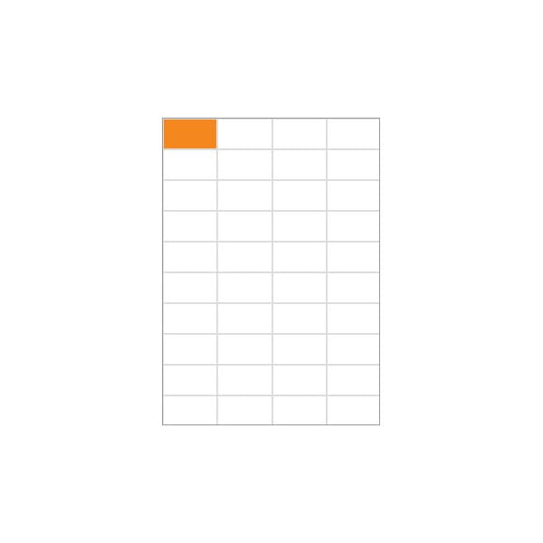TopStick 8698 -tulostustarrat, 40-osainen, 52,5 x 29,7 mm