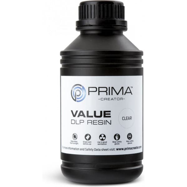 PrimaCreator Value UV / DLP -harpik 3D-printer, 500 ml, klar