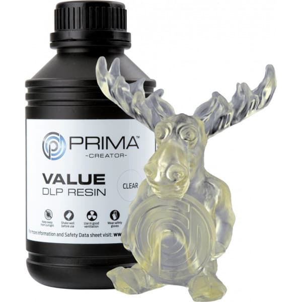PrimaCreator Value UV / DLP -harpik 3D-printer, 500 ml, klar