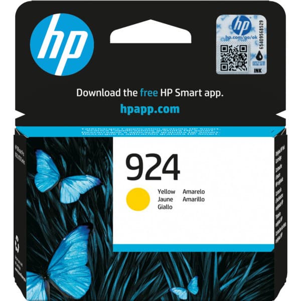 HP 924 blækpatron, gul