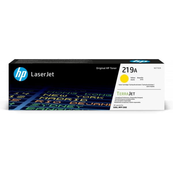 HP 219A -tonerpatron, gul