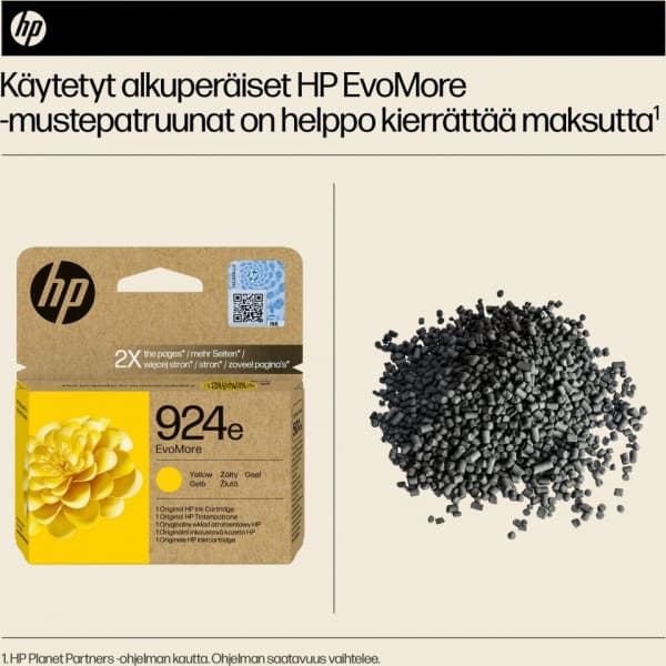 HP 924e EvoMore bläckpatron, gul
