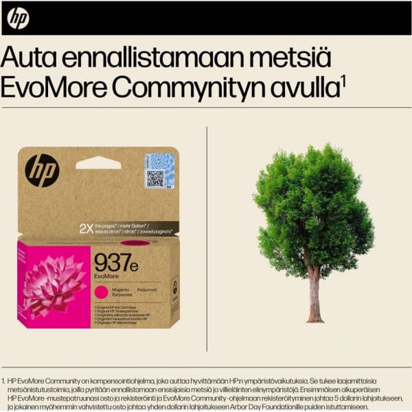 HP 937e EvoMore bläckpatron, magenta