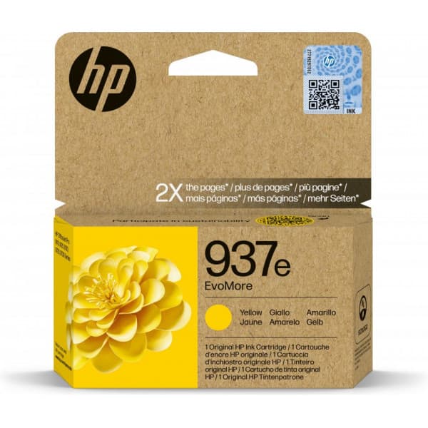 HP 937e EvoMore -mustekasetti, keltainen