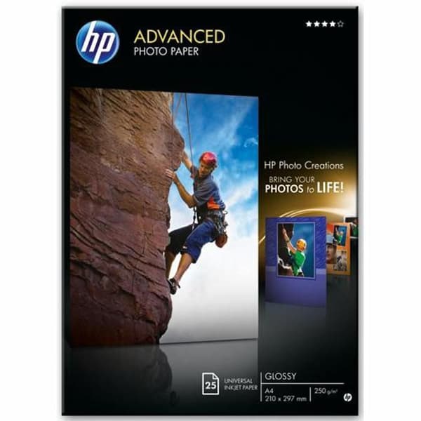 HP Advanced glättat fotopapper – 25 ark/A4/210 x 297 mm (Q5456A)