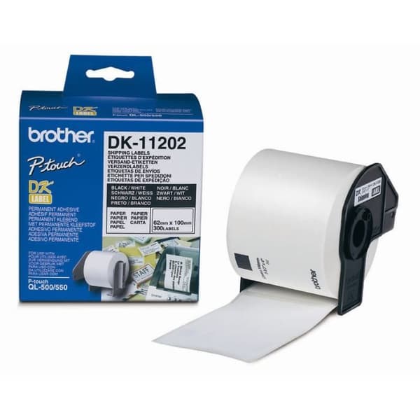 BROTHER pappersband P-TOUCH DK-11202 - 62x100mm