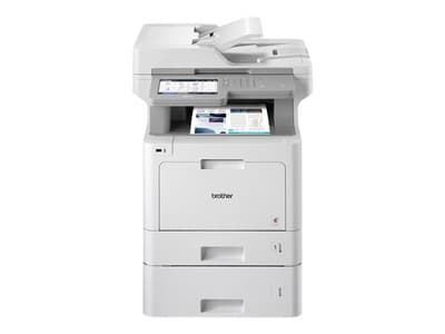 Brother MFC-L9570CDWT - Multifunktionsskrivare - färg - laser - 215.9 x 355.6 mm (original) - A4/Legal (media) - upp till 31 sidor/minut (kopiering) - upp till 31 sidor/minut (utskrift) - 800 ark - 33.6 Kbps - USB 2.0, Gigabit LAN, Wi-Fi(n), USB-...