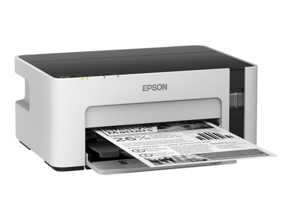 Epson EcoTank ET-M1120 - Skrivare - svartvit - bläckstråle - påfyllbar - A4/Legal - 1440 x 720 dpi - upp till 15 sidor/minut - kapacitet: 150 ark - U