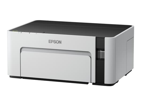 Epson EcoTank ET-M1100 - Skrivare - svartvit - bläckstråle - påfyllbar - A4/Legal - 1440 x 720 dpi - upp till 15 sidor/minut - kapacitet: 150 ark - U Svart, Vit