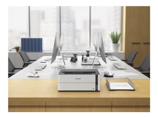 Epson EcoTank M1180 - Skriver - S/H - Dupleks - ink-jet - påfyllbar - A4/Legal - 1200 x 2400 dpi - opp til 20 spm - kapasitet: 250 ark - USB 2.0, LAN
