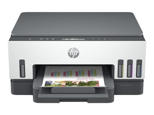HP Smart Tank 720 All-in-One, Lämpömustesuihkutulostin, Väritulostus, 4800 x 1200 DPI, A4, Suoratulostus, Harmaa, Valkoinen