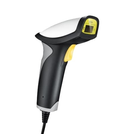 Laser Barcode Scanner, 120 scans per second, 3-55 cm, USB, black