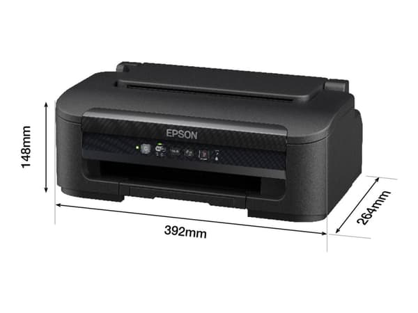 Epson WorkForce WF-2110W - Skriver - farge - ink-jet - A4/Legal - 5760 x 1440 dpi - opp til 9 spm (mono) / inntil 4.7 spm (farge) - kapasitet: 100 ar