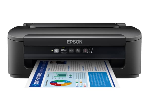 Epson WorkForce WF-2110W - Skriver - farge - ink-jet - A4/Legal - 5760 x 1440 dpi - opp til 9 spm (mono) / inntil 4.7 spm (farge) - kapasitet: 100 ar Sort