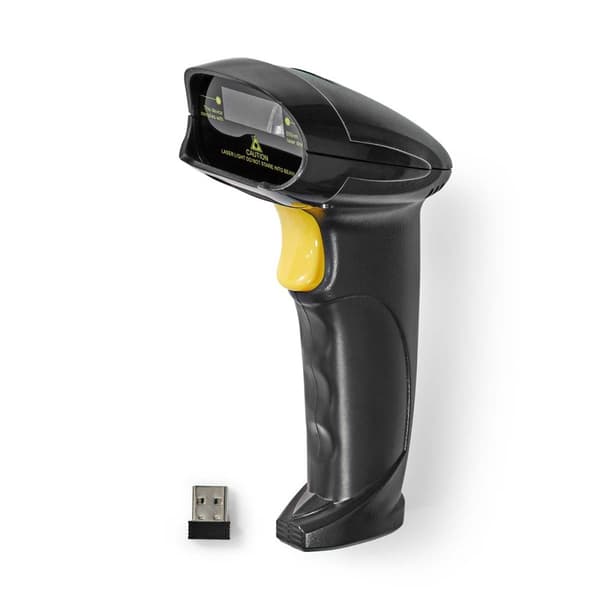 Nedis Strekkode Skanner | Laser | Wireless | 1D Linear | Batteri drevet / USB-Strøm | USB Dongle