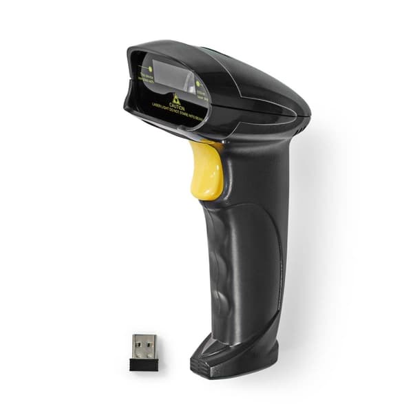 Nedis Strekkode Skanner | Laser | Wireless | 1D Linear | Batteri drevet / USB-Strøm | USB Dongle