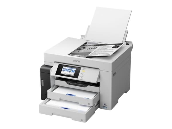 Epson EcoTank Pro ET-M16680 - Multifunksjonsskriver - S/H - ink-jet - A3 (medie) - opp til 25 spm (trykking) - 550 ark - USB 2.0, LAN, Wi-Fi(ac), USB Sort, Grå