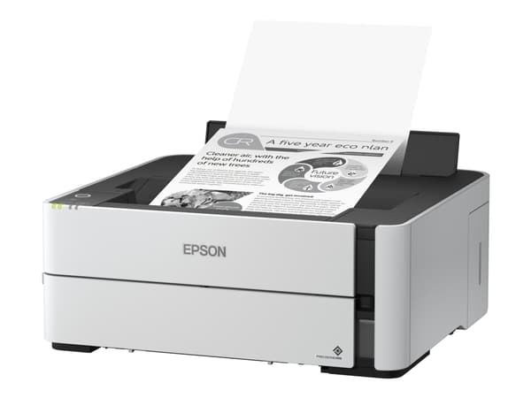 Epson EcoTank M1180 - Skrivare - svartvit - Duplex - bläckstråle - påfyllbar - A4/Legal - 1200 x 2400 dpi - upp till 20 sidor/minut - kapacitet: 250