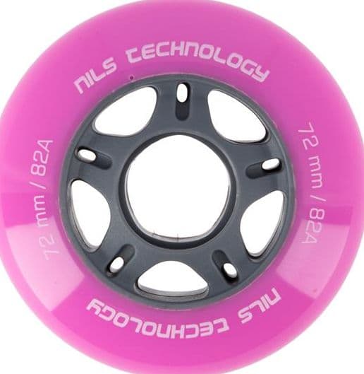 NILS Extreme PU 72x24 82A ROSA HJUL (4 stk) NILS EXTREME