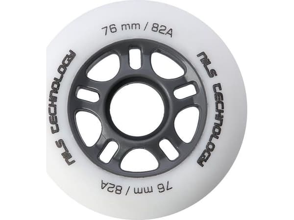 NILS Extreme PU 76x24 82A HVIT MATTE HJUL (4 stk) NILS EXTREME