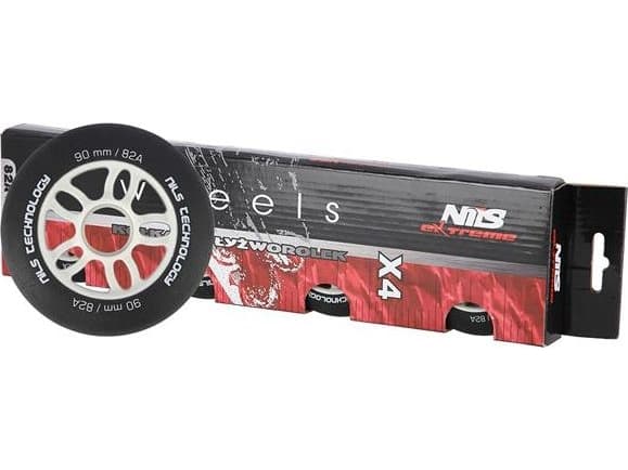 Nils Extreme PU 90x24 82A sort MATH Pyörät (4 kpl) NILS EXTREME NILS EXTREME