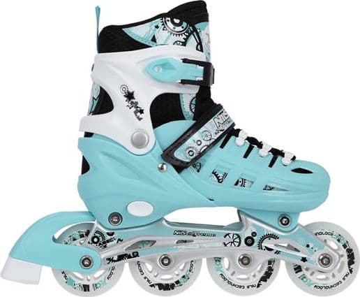 NILS Extreme Inline skridskor NH10905 4in1 mint storlek 31-34