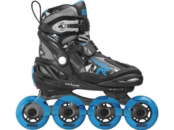 Rullaluistimet Roces Moody Boy Tif 400855 01, musta ja sininen - 30-35