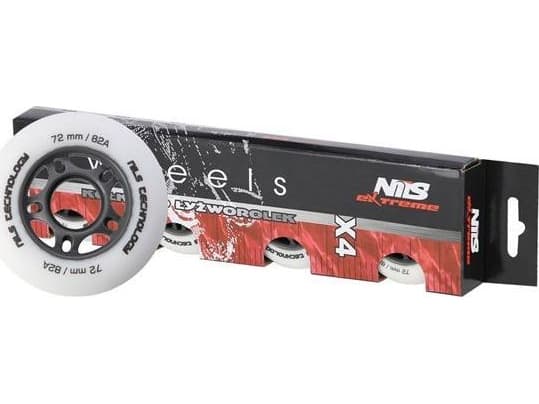 Nils Extreme PU 72x24 82A valkoinen MATOWE KÓLKA (4 kpl) NILS EXTREME