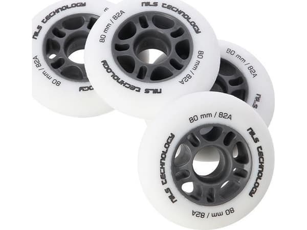 Nils Extreme PU 80x24 82A valkoinen MATOWE KÓŁKA (4 kpl) NILS EXTREME