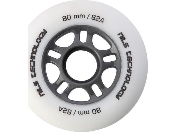 Nils Extreme PU 80x24 82A valkoinen MATOWE KÓŁKA (4 kpl) NILS EXTREME