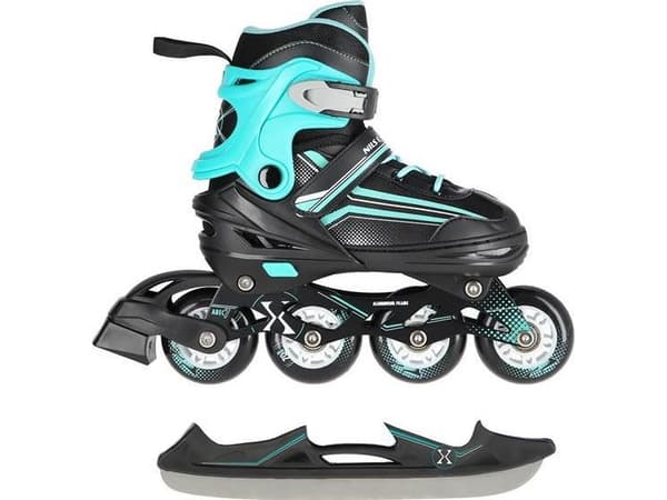 Nils Extreme NH18190 rullskridskor med utbytbar skida justerbar sort r. 34-38