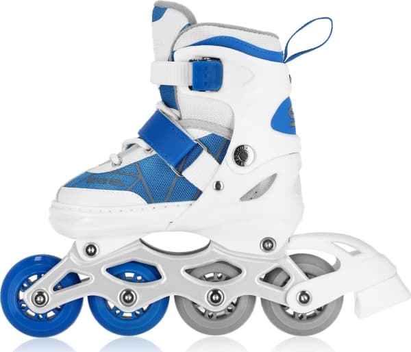 Spokey Tony rekreationsskor med justerbara rullskridskor vita r. 30-33