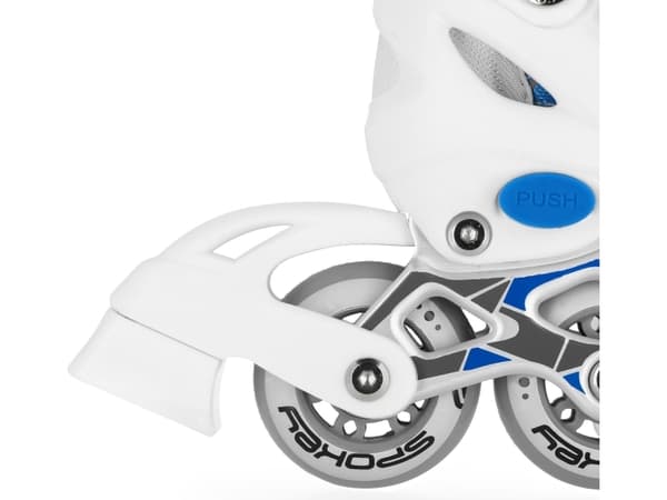 Spokey Tony rekreationsanpassade justerbara rullskridskor vita r. 34-37