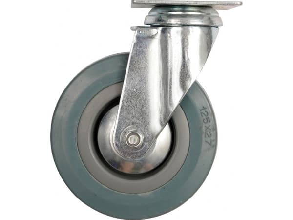 Vorel Swivel wheel with rubber gray 75mm 87362