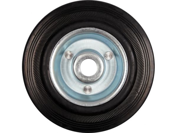 Vorel Wheel with bearing with black rubber 75mm 87451