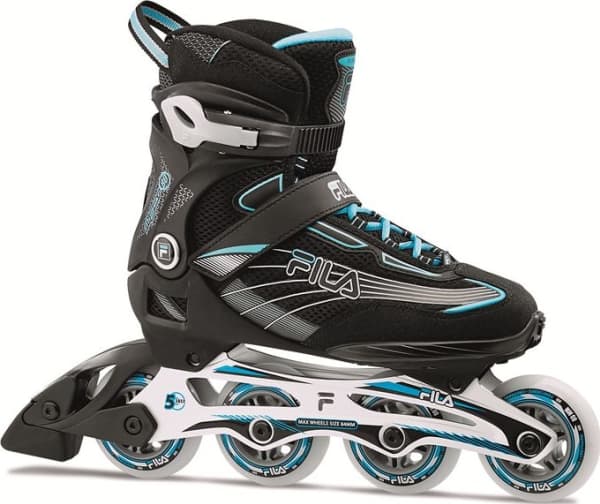 FILA SKATES Rolki MIZAR 80 LADY black-lightblue 38