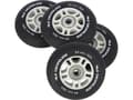 Pikkukuva 1 / 5: Nils Extreme PU 84x24 82A sort MATOWE (4 kpl) + ABEC-9 CHROME (8 kpl) NILS EXTREME