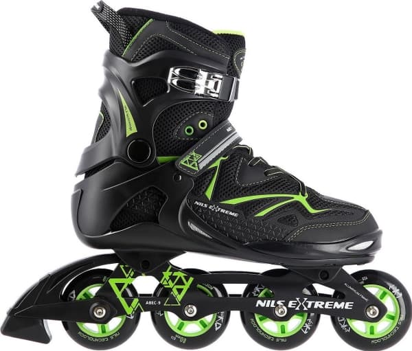 NILS Extreme NA9022 recreational black rollers, size 38