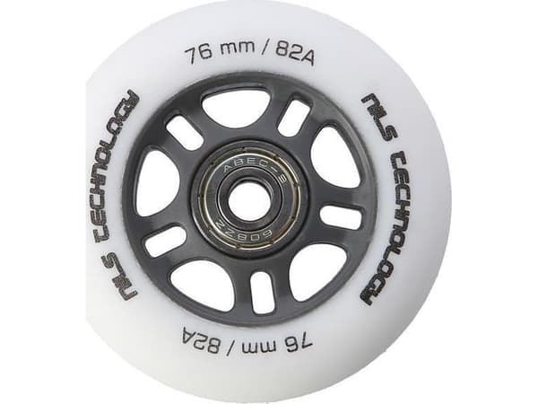 NILS Extreme PU 76x24 82A MATTE WHITE (4 st) + ABEC-9 (8 st) NILS EXTREME SET
