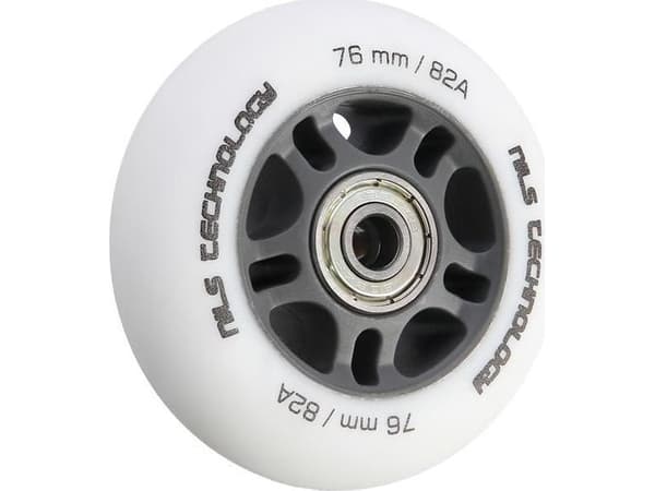 NILS Extreme PU 76x24 82A MATTE WHITE (4 st) + ABEC-9 (8 st) NILS EXTREME SET