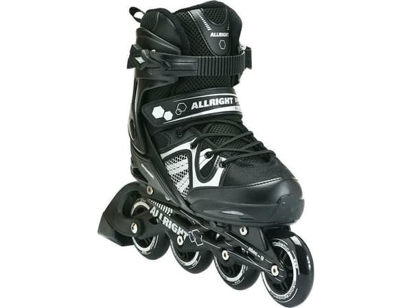 Allright Dynamic fritidsrullskridskor justerbar sort r. 36-39