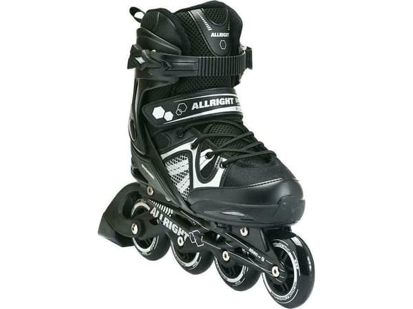 Allright Dynamic fritidsrullskridskor justerbar sort r. 40-43