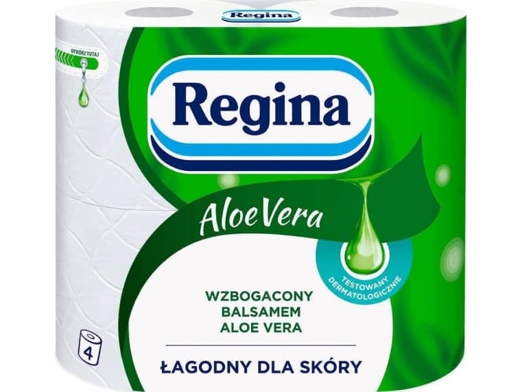 Regina, Aloe Vera Toalettpapper, 4 rullar