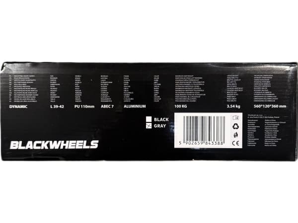 Blackwheels säädettävät pikaluistimet Dynamic harmaa koko 39-42