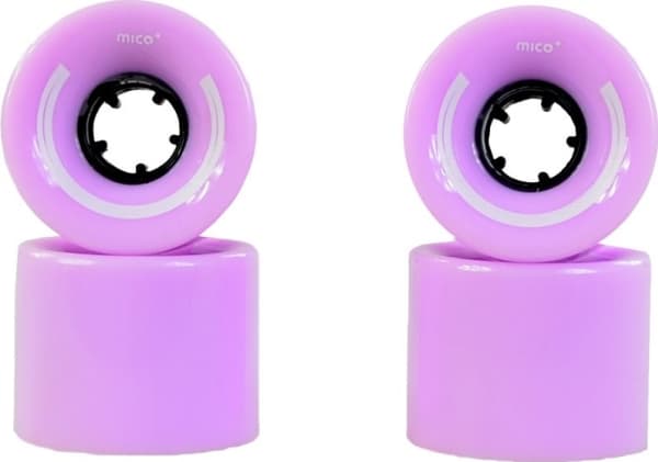 Mico Skateboardhjul i plast 60x45 mm lilla 4 stk (K3599)