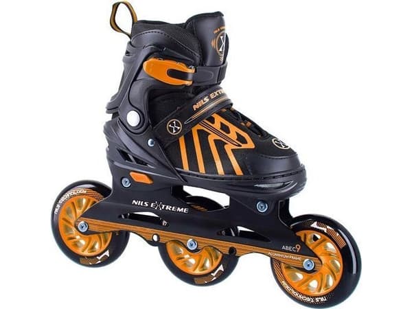 Nils Extreme NA18812A hastighetsjusterbara orange rullskridskor r. 29-33