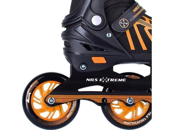 Nils Extreme NA18812A hastighetsjusterbara orange rullskridskor r. 29-33