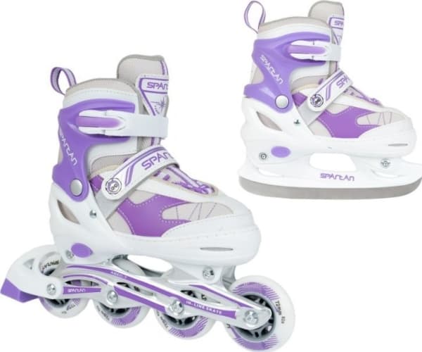 Spartan Sport SPARTAN Inliner rullaluistimet vaihdettavalla luistimella säädettävä violetti r. 34-37